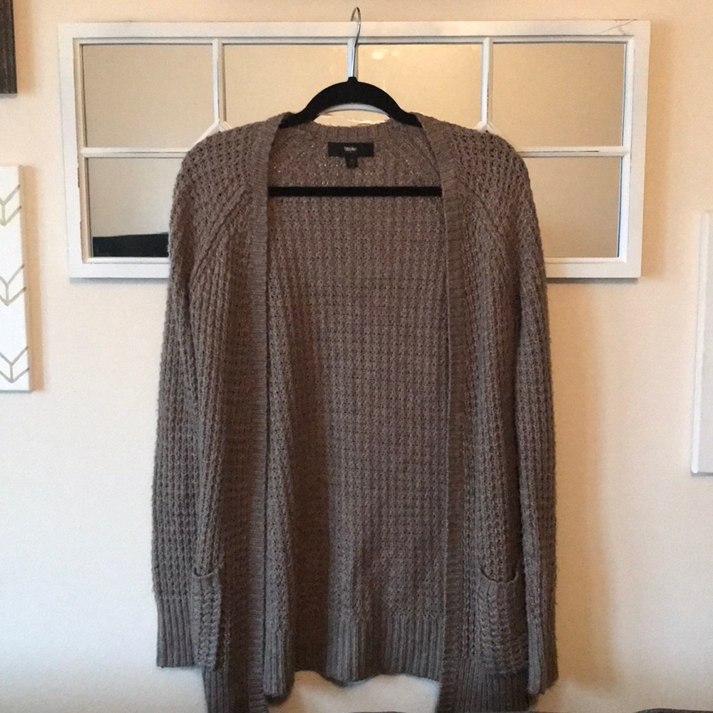 Brown cardigan